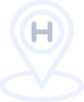 Helipad Creative Icon Design vector