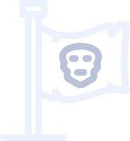 diseño de icono creativo de bandera de piratas vector