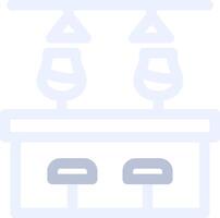 Bar Counter Creative Icon Design vector