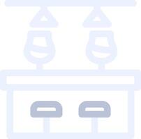 Bar Counter Creative Icon Design vector