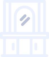 Dressing Table Creative Icon Design vector