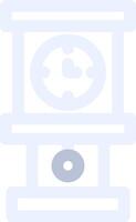 Grandfather Clock Creative Icon Design vector