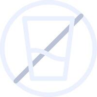No Soft Drink Creative Icon Design vector