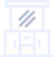 Dressing Table Creative Icon Design vector