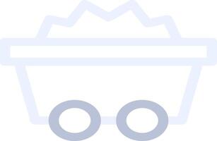 Mine Cart Creative Icon Design vector