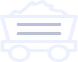 Mine Cart Creative Icon Design vector