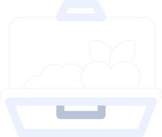 Lunch Box Creative Icon Design vector