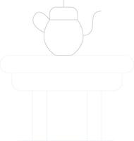 diseño de icono creativo de mesa de café vector