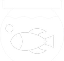 Fish Bowl Creative Icon Design vector