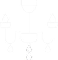 Chandelier Creative Icon Design vector