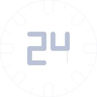 24 Hours Creative Icon Design vector