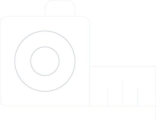 Tape Measure Creative Icon Design