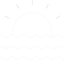 Sunset Creative Icon Design vector