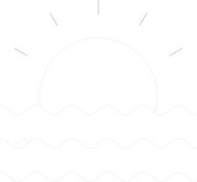 Sunset Creative Icon Design vector