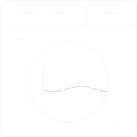 Washing Machine Creative Icon Design vector