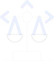 Balance Scale Creative Icon Design vector