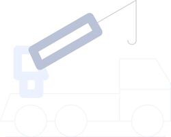 Crane Truck Creative Icon Design vector