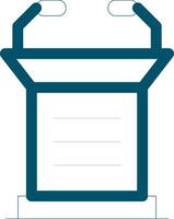 Lectern Creative Icon Design vector