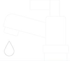 Tap Water Creative Icon Design vector