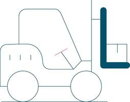 Forklift Creative Icon Design vector