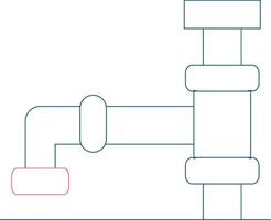 Pipeline Creative Icon Design vector