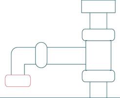 diseño de icono creativo de tubería vector