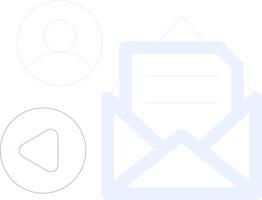 Mail Advertising Creative Icon Design vector