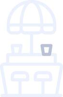 Beach Bar Creative Icon Design vector