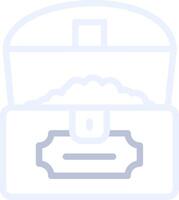 Treasure Chest Creative Icon Design vector