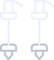 Ski Poles Creative Icon Design vector