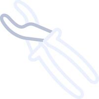 Needle Nose Pliers Creative Icon Design vector