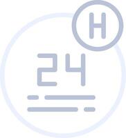 24 Hour Creative Icon Design vector