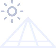 Pyramid Creative Icon Design vector