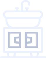 Washbasin Creative Icon Design vector