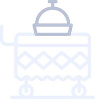 Food Cart Creative Icon Design vector