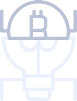 Cryptocurrency Creative Icon Design vector