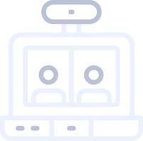 Video Conference Creative Icon Design vector