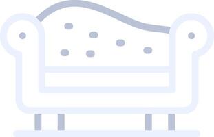 Chaise Longue Creative Icon Design vector