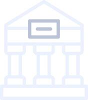 Greek Temple Creative Icon Design vector