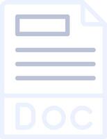 Doc File Format Creative Icon Design vector