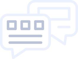 Chat Bubble Creative Icon Design vector