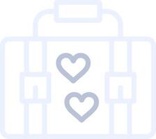 Suitcase Creative Icon Design vector