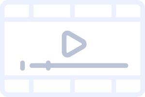 Video Player Creative Icon Design vector