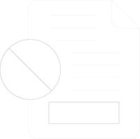 Cancelled Creative Icon Design vector