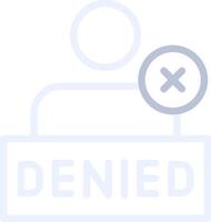 Denied Creative Icon Design vector