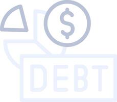 Debt Creative Icon Design vector