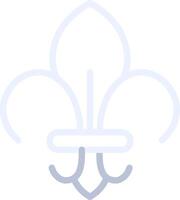 Fleur De Lis Creative Icon Design vector