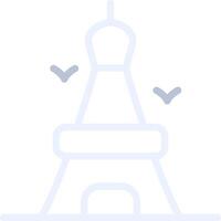 Eiffel Tower Creative Icon Design vector