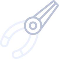 Needle Nose Pliers Creative Icon Design vector