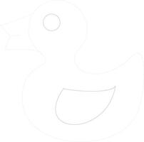 Rubber Duck Creative Icon Design vector